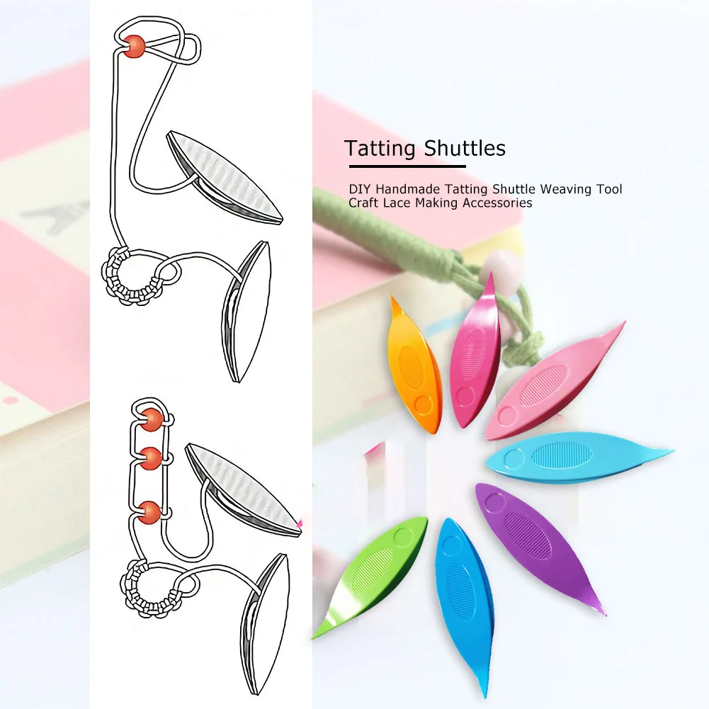 K2 Tatting Shuttle Tool for Lace Making DIY Craft Tatting Hand Sewing Accessor K2B 