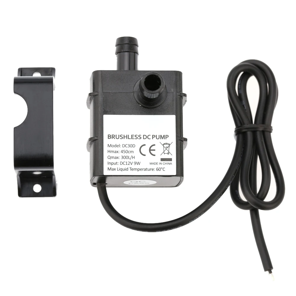 Ultra-quiet Mini Fountain Pump DC12V 9W Micro Brushless Water Oil Pump Waterproof Submersible Fountain Aquarium Circulating