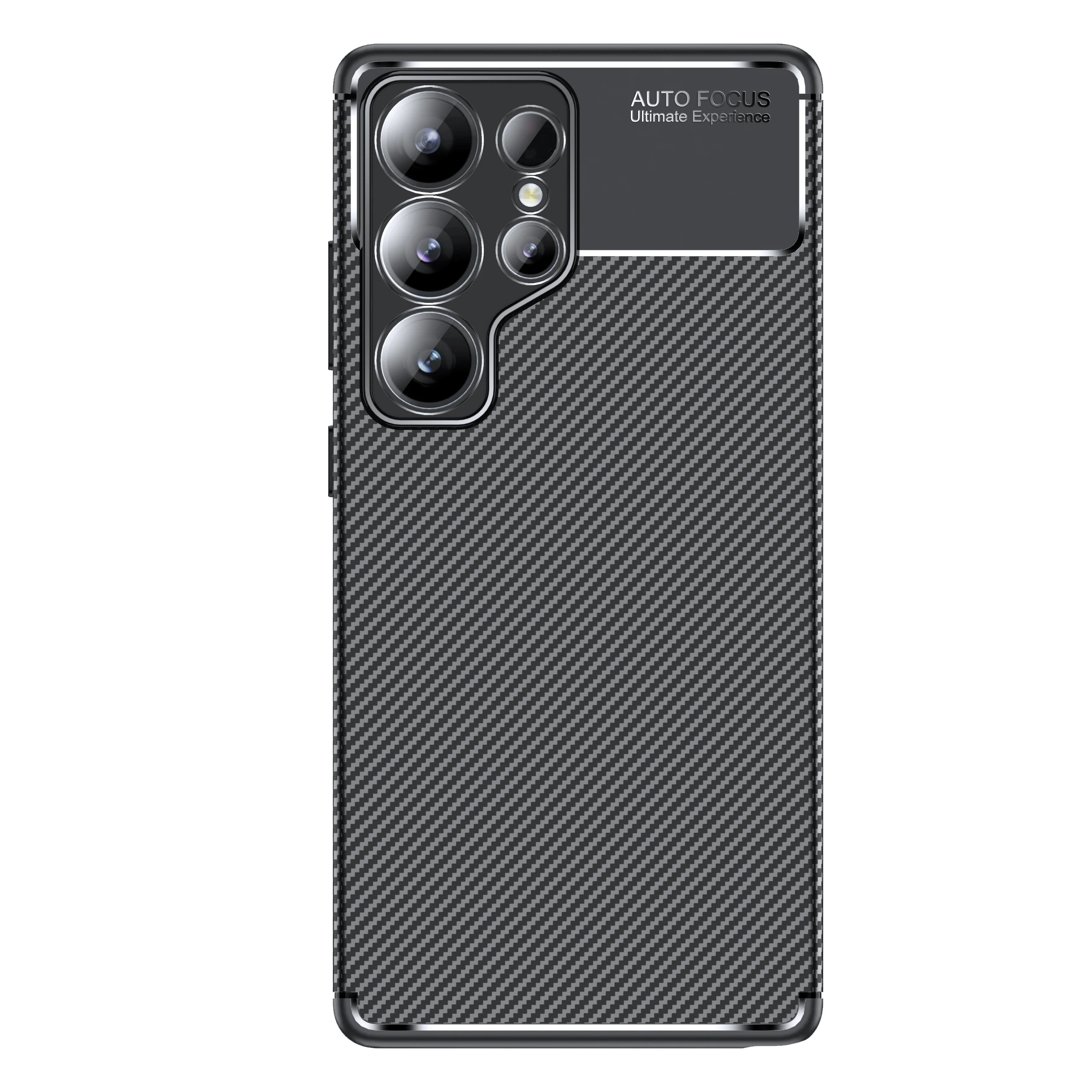 Imitation Carbon Fiber Phone Case Skin-Friendly Protection TPU Cover Accessory