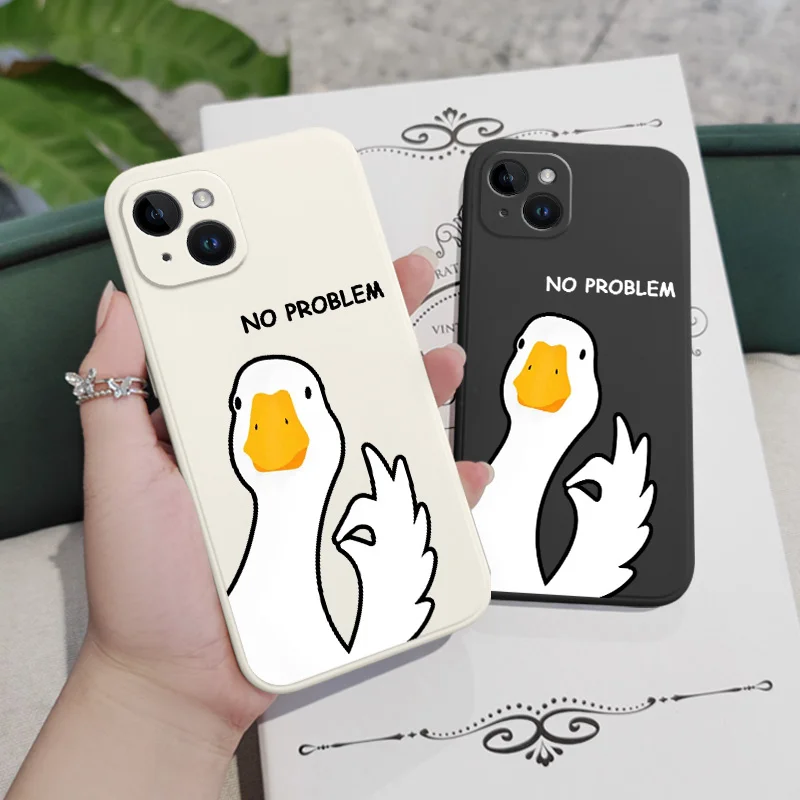 Charming Hello Duck Silicone Phone Case Cover