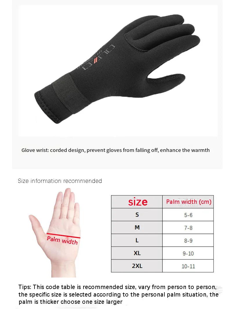 Premium Neoprene Diving Gloves - Insulated, Anti-Slip, Scratch Resistant for Spearfishing, Surfing & Snorkeling