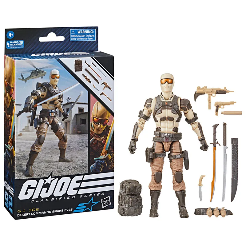 

[In Stock] Hasbro G.I. Joe Classified Series Desert Commando Snake Eyes 92 Action Figure Collection Model Toy 6 Inch