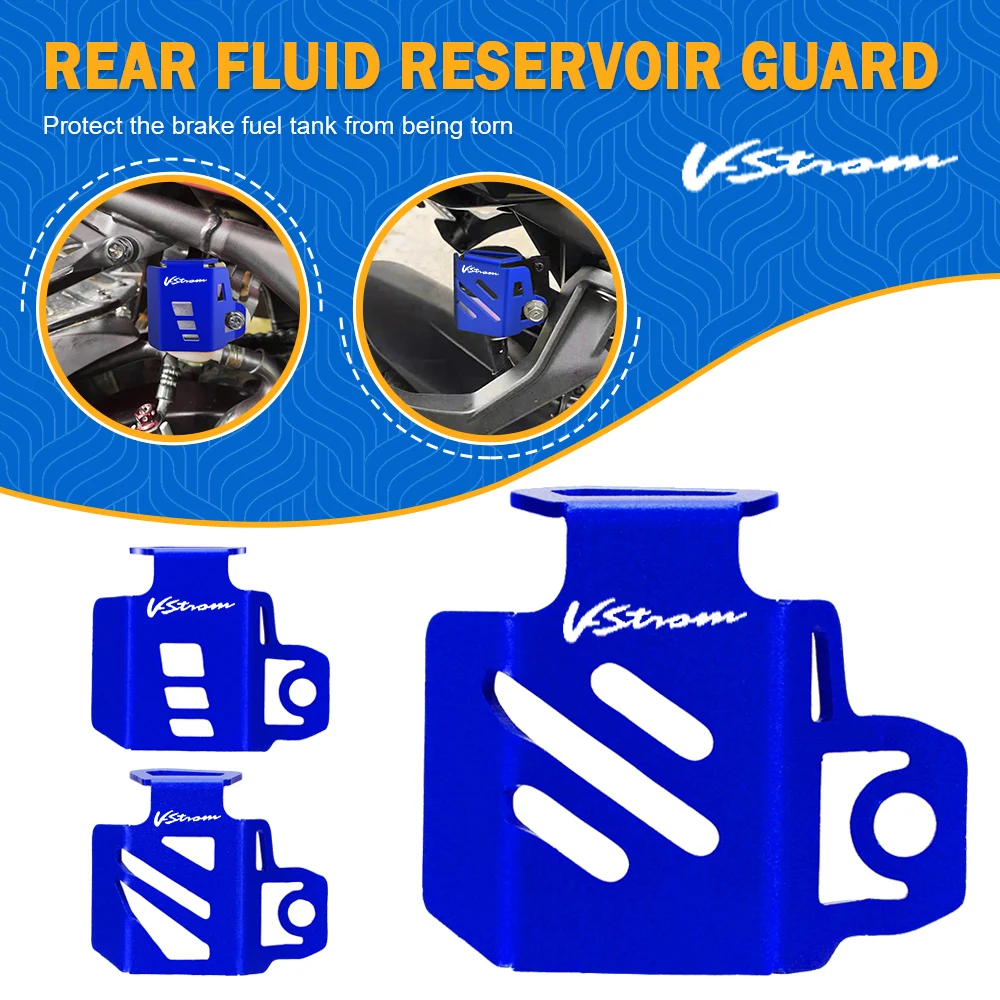 

Rear Brake Fluid Reservoir Guards For SUZUKI V-STROM DL1000 1000XT 1000 2014-2020 Motorcycle Brake Cylinder Protector Cover Cap