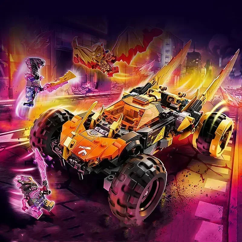 

Movie Series Cole's Dragon Cruiser Building Blocks Bricks Compatible 71773 Boys Children Birthday Christmas Gift