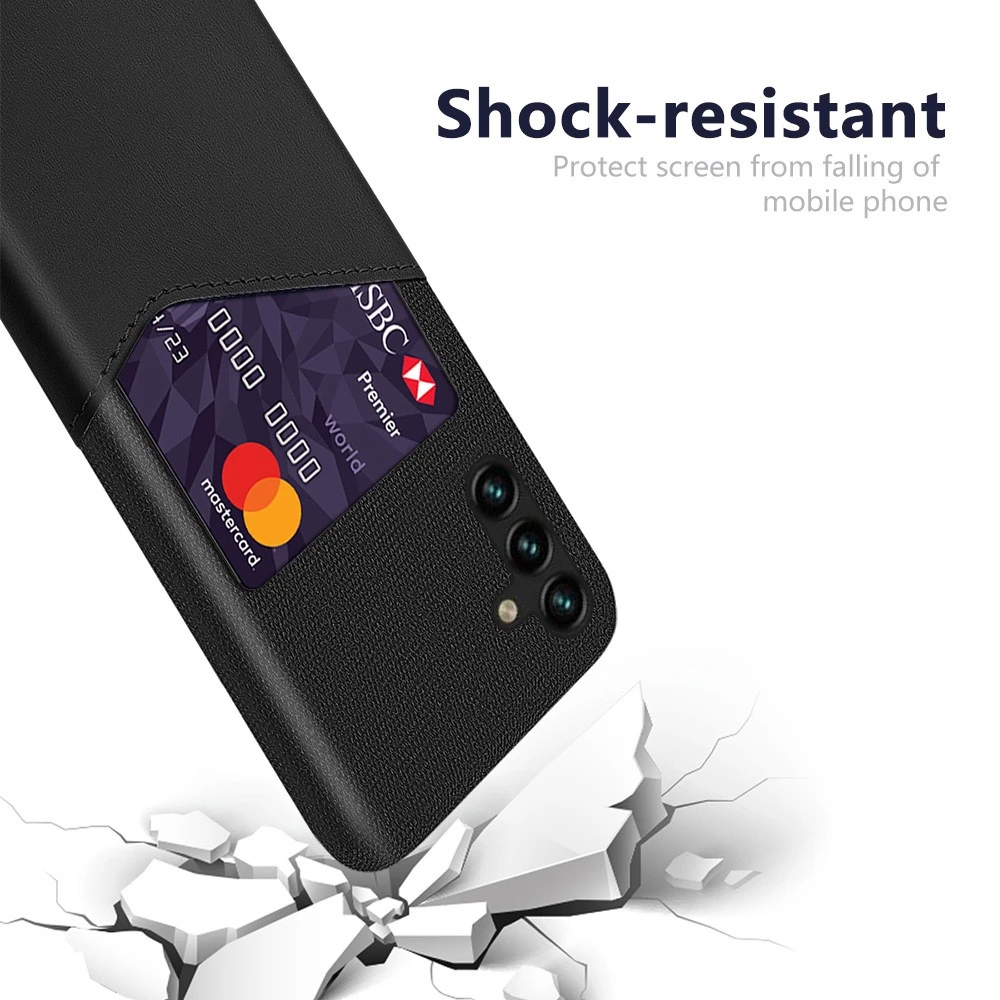Premium Business Card Holder Case with Slots for Samsung Galaxy Phones