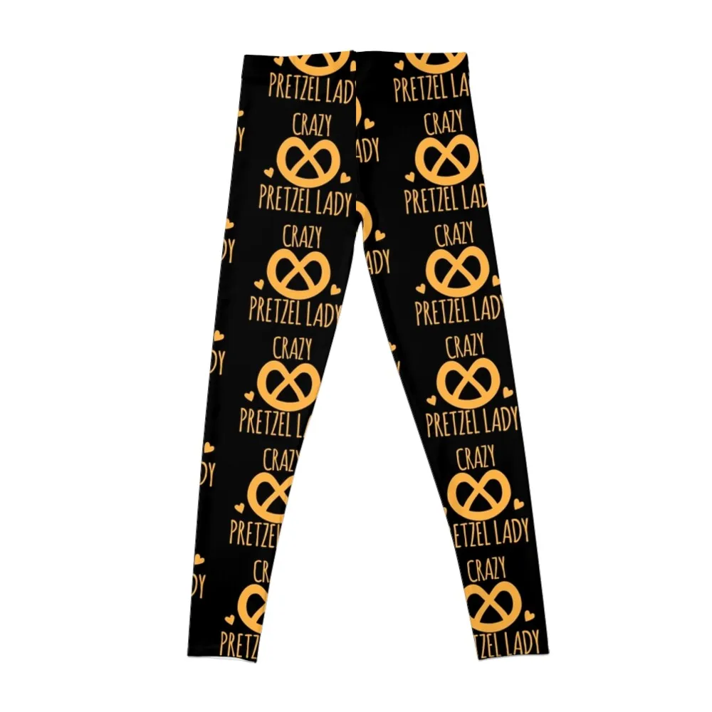 Crazy Pretzel Lady Leggings Women sportwear for physical Womens Leggings