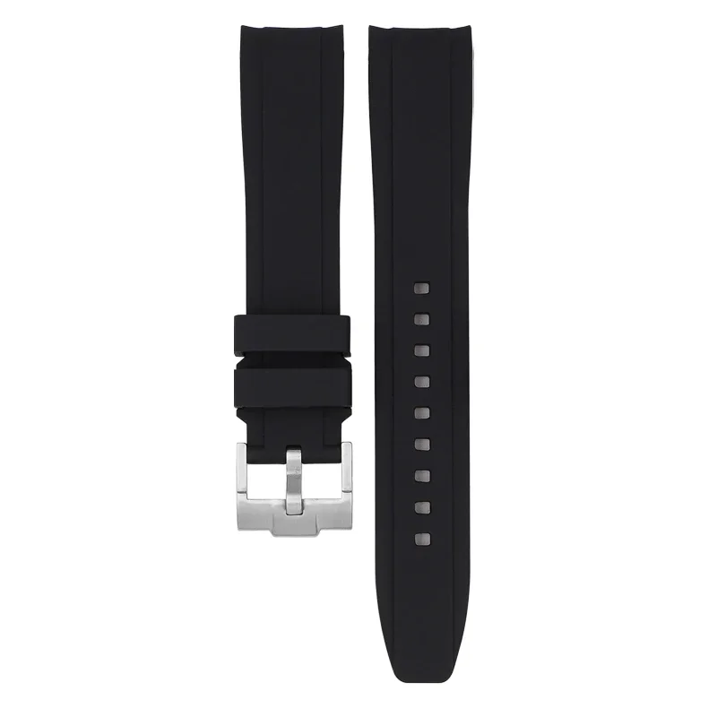 Premium Curved End Silicone Dive Watch Strap - 20mm