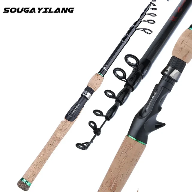 Fishing Rod Spinning Telescopic Ultralight  Telescopic Spinning Rod Carbon  Cork - Fishing Rods - Aliexpress