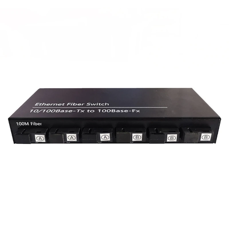 Dropship Black Fast Ethernet Fiber Media Converter 100 for M Optical 2 Electric Single-fiber Optical Fiber Transceiver for