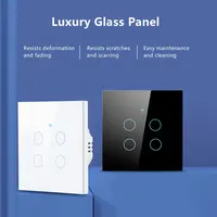 Tuya Smart Wifi Wall Touch Switch No Neutral Wire Required Wireless Remote Control EU Switch 1-4Gang for Alexa Google Home Alice - Image 4