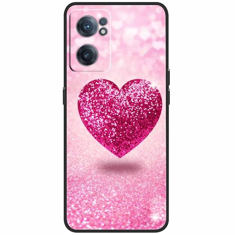 OnePlus Nord CE 2 5G 용 케이스, Capa TPU 소프트 페인트 쿨 블랙 커버, 휴대폰 케이스, Funda Coque 프로텍터