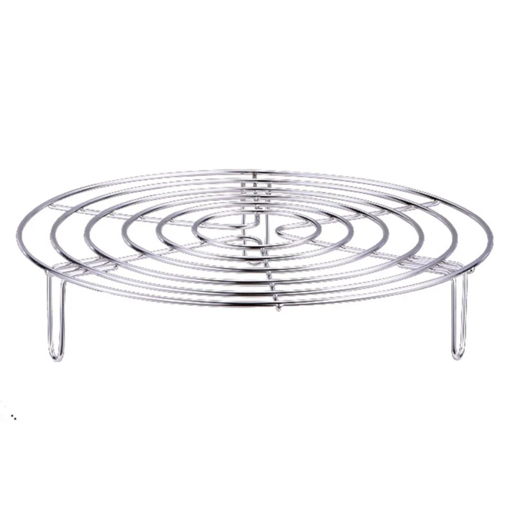304 Stainless Steel Round Durable Pot Pan Pressure Cooker Trivet Steamer Shelf Steamer Rack Heavy Duty Cookware Accessories