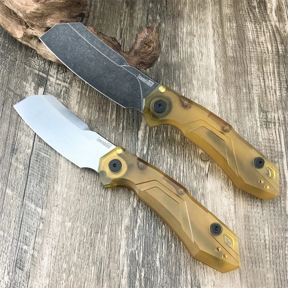 

Kershaw Launch 14 AU / TO Folding Knife - 3.375" BlackWashed D2 Cleaver Blade Aluminum Handles Outdoor Camping Fishing EDC TOOL