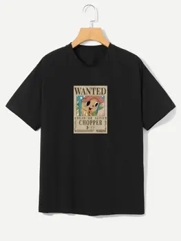 NAKAMA Футболка с Чоппером из аниме One Piece (Ван Пис) черный S