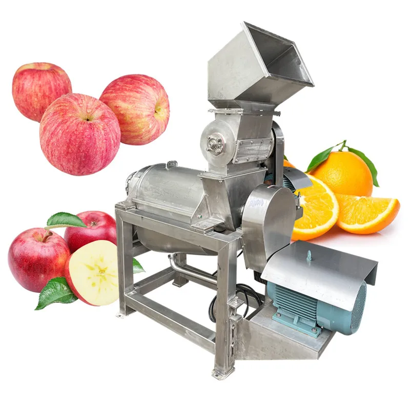 

Large Output 1500KG/H Industrial Fruit Press Juicer Apple Screw Squeezer Machine