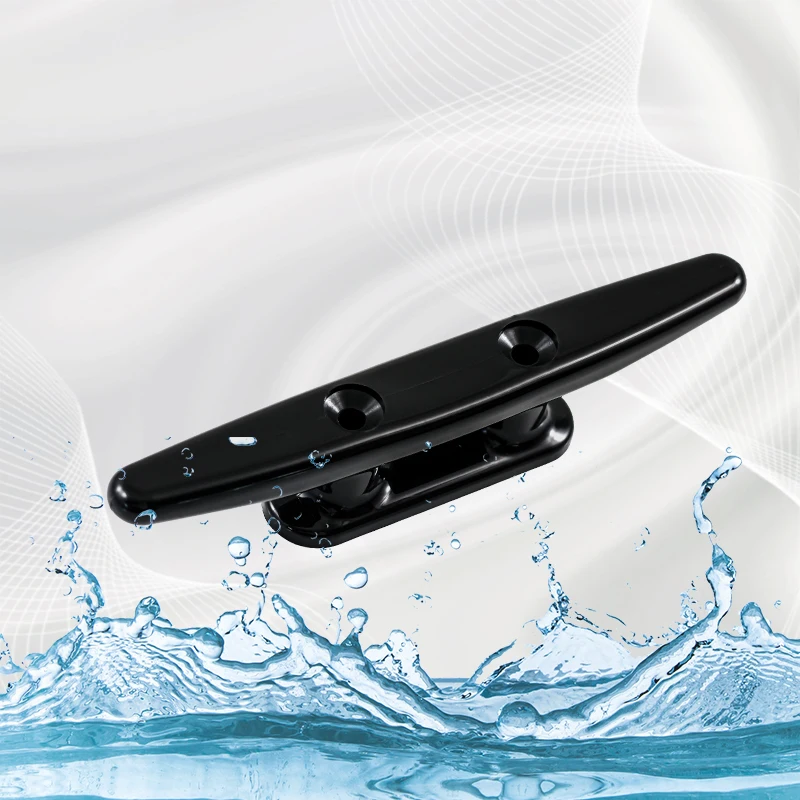 

Black Nylon Boat Cleat 6 Inch Kayak Cleat Open Base Rope Cleat Used for Docking Boats