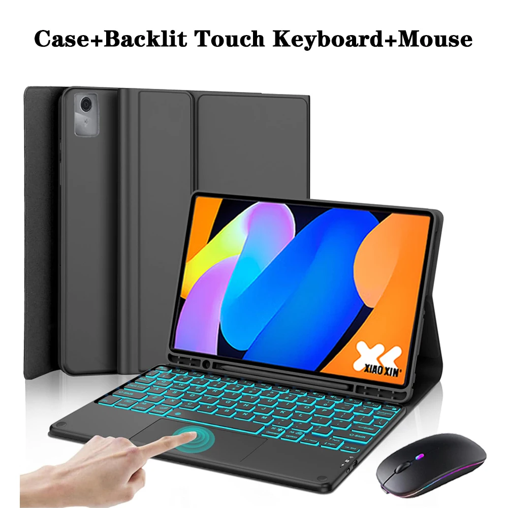 Lenovo 11 Tablet Case with Detachable Keyboard and Pen Slot