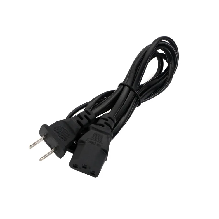 American and Japanese two-plug power cord two flat with holes in the tail Japanese national standard C13 tail power cord 1.5M