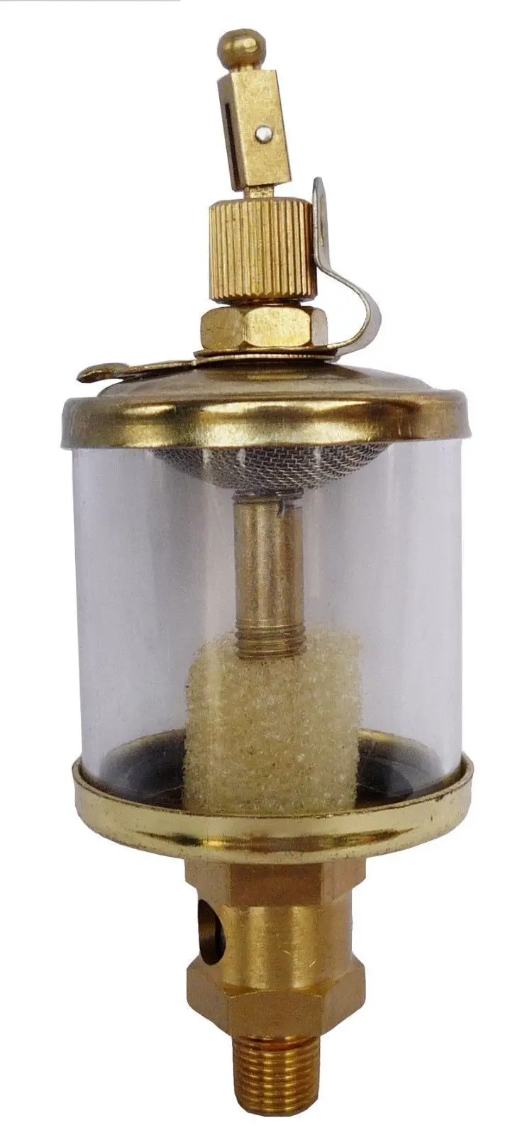 

1/4" PT Thread Needle Valve Type Oil Cup Sight Gravity Drip Feed Oilers 50ml H#