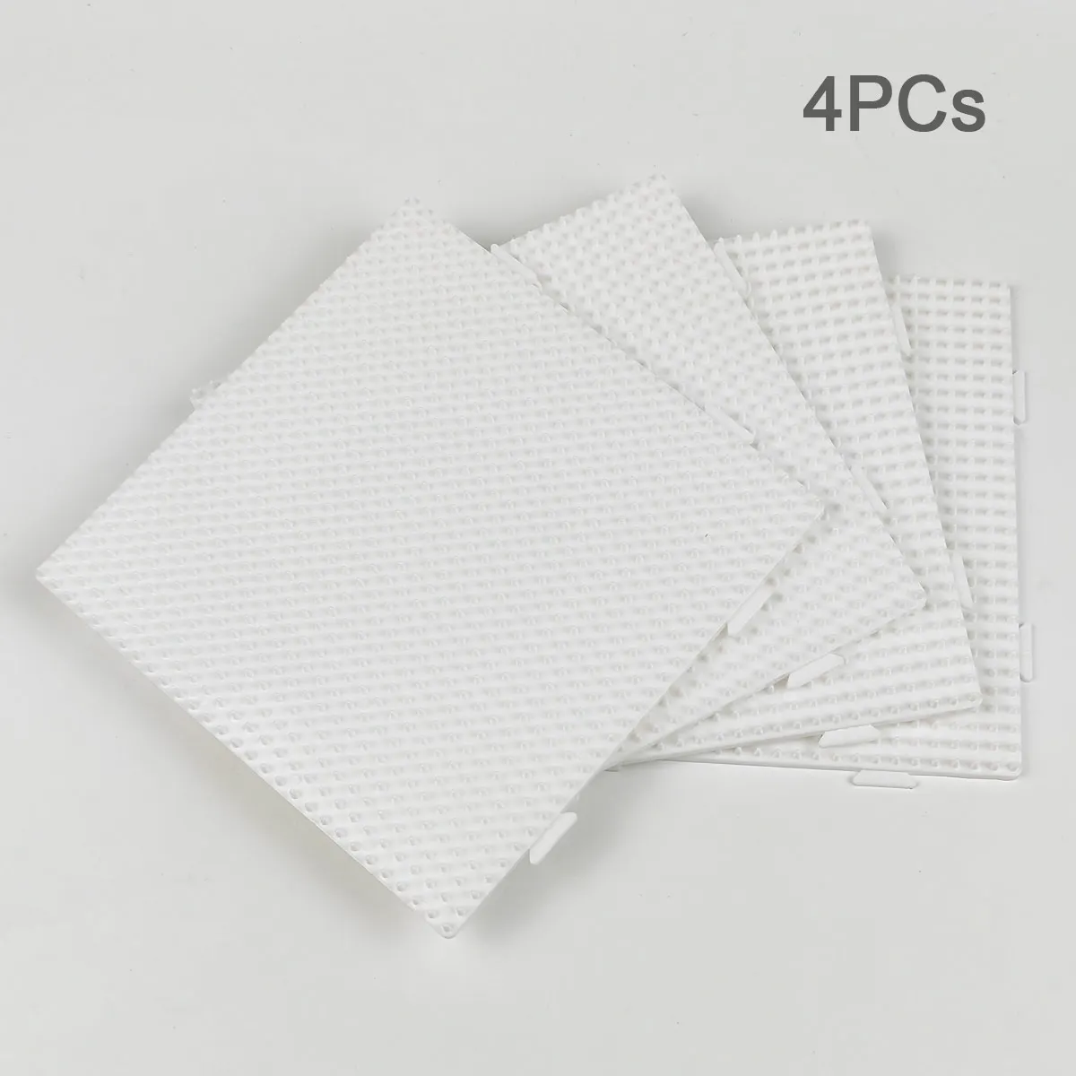 

4PCs 5mm Hama Beads White Pegboard Template Board Pixel Art Iron Puzzle Square tool DIY Figure Material Board Perler Beads