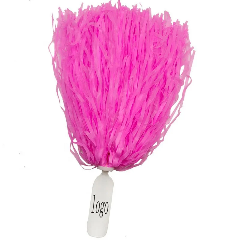 New Purple Cheer Squad Pompoms Cheerleading White Cheer Pom Poms