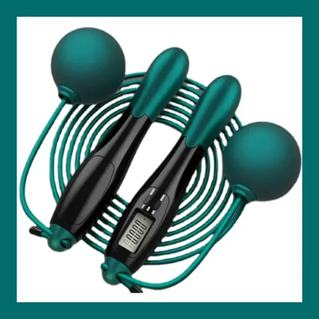 Counting Jump Rope ball Steel PVC Skipping Rope Exercise Adjustable Cordless jump rope Fitness gym Training Home Sport Equipment 6