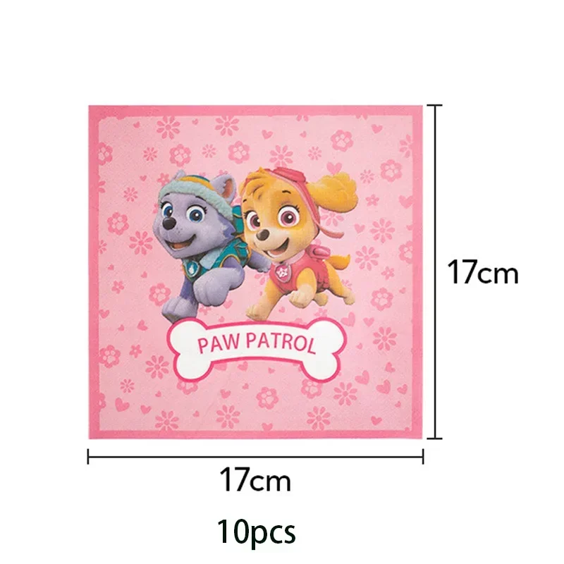 Paw Patrol Geburtstagsdekoration Partyzubehör Set Luftballons Hintergrund Teller Tasse Kuchen Topper Paw Patrol Aufkleber Partygeschenke Kinder – Detail 8