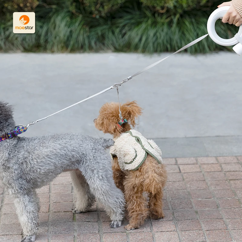 Dog Poop Bags Dispenser Pet Leash Accessories Pet Poop Bag Dispenser with 2 Replaceable Belt Poop Bags