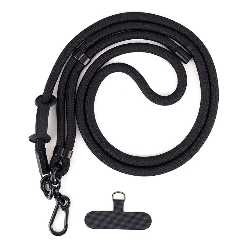 Phone Lanyard 150CM Length Phone Lanyard Adjustable Detachable Neck Cord Outdoor Universal Crossbody Strap Card Clip for Mobile Phone Case