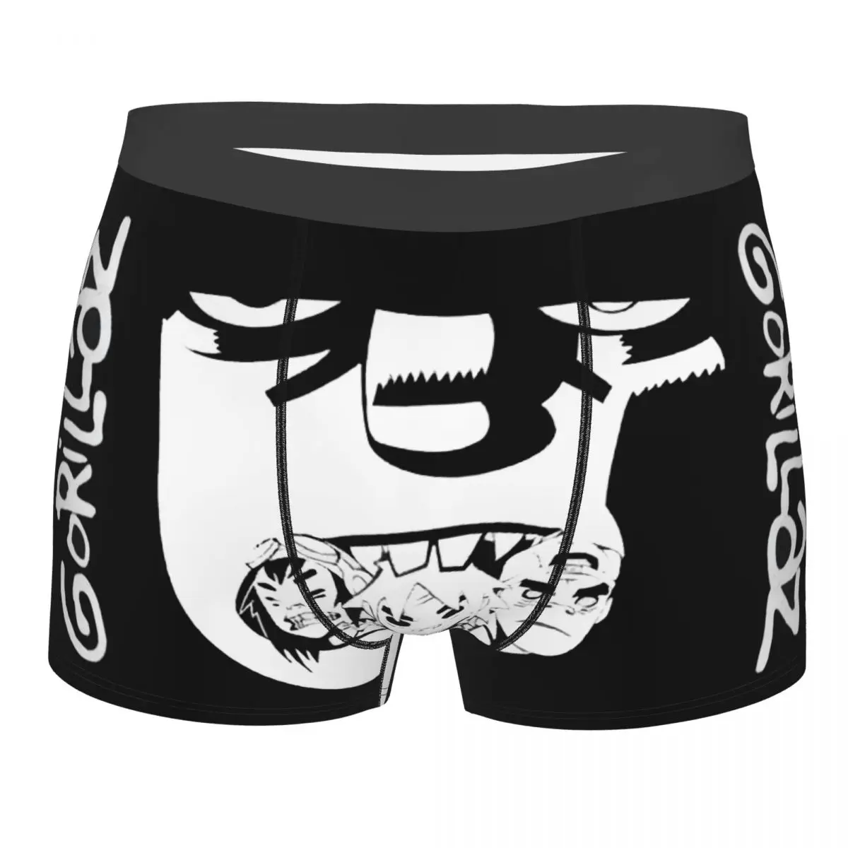 

Cool Music Band Gorillaz Skateboard Man'scosy Boxer Briefs,3D printing Underwear, Highly Breathable High Quality Gift Idea