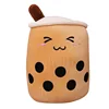 25cm Cute Cartoon Bubble Tea Plush Toy Stuffed Food Milk Tea Soft Doll Boba Fruit Tea Cup Pillow Cushion Kids Toys Birthday Gift 6