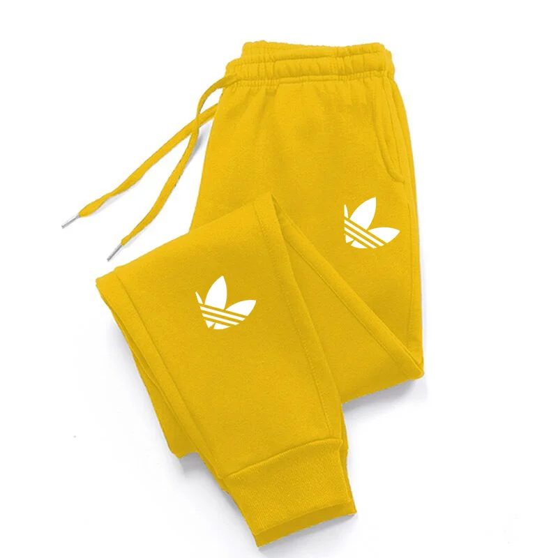 2023 autumn new men's and women's sports pants casual plus fleece warm loose sports sweatpants fashion girdle pants