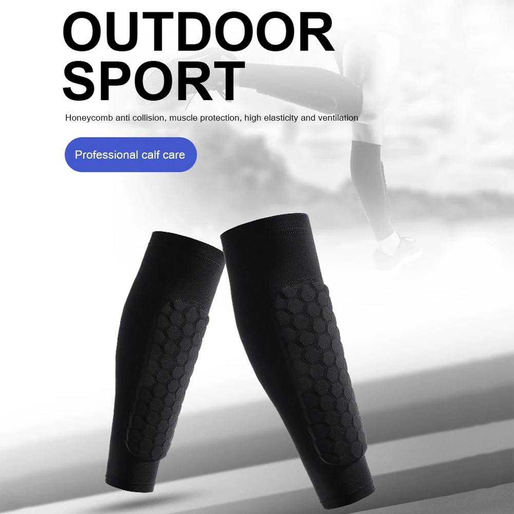 Leg Sleeves Shin Guards Shockproof Honeycomb Support Sock Shin Protector Soccer Gear Soccer Shields Sports Legging Sleeves soccer shin guards shin guard pads