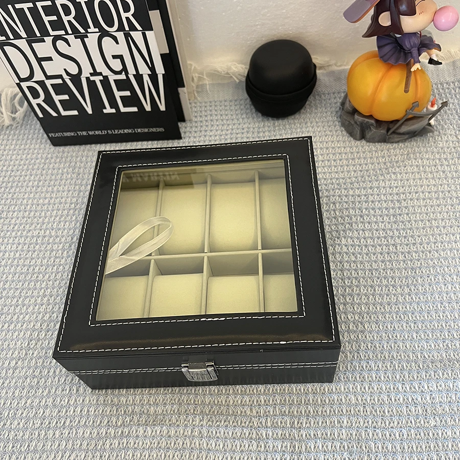 6/8/20-Slot PU Leather Watch Box with Glass Lid, Traditional Style Watch Storage Organi... - SKU WSO01701 - UGI Packaging