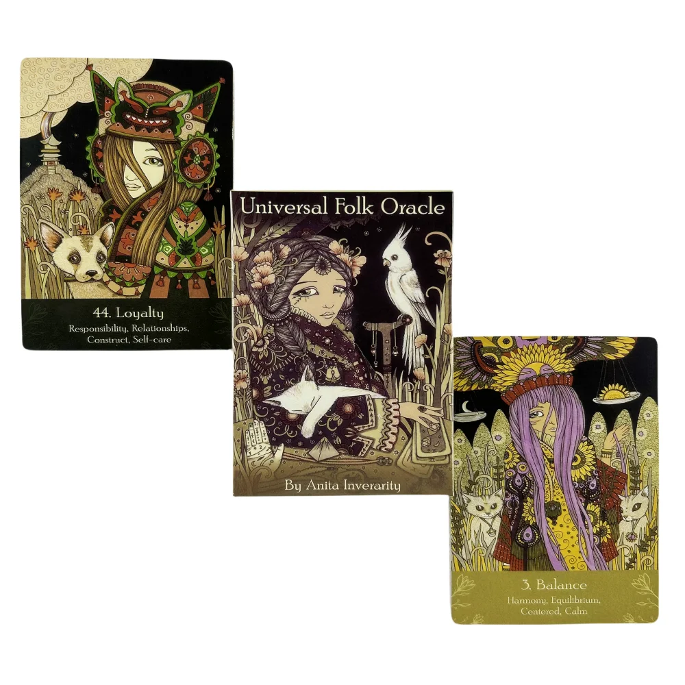 Universal Oracle Cards Fate English Visions Divination Family Party Paper Game Tarot Moon Edition new hot sale laser full english comics home entertainment witch divination destiny party game queen of moon oracle cards