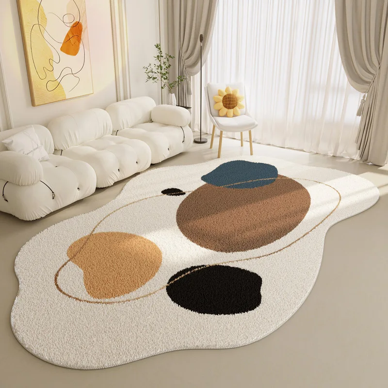 

Nordic Style Living Room Decoration Plush Carpet Simple Alien Rugs for Bedroom Large Area Cloakroom Rug Home Non-slip Floor Mat