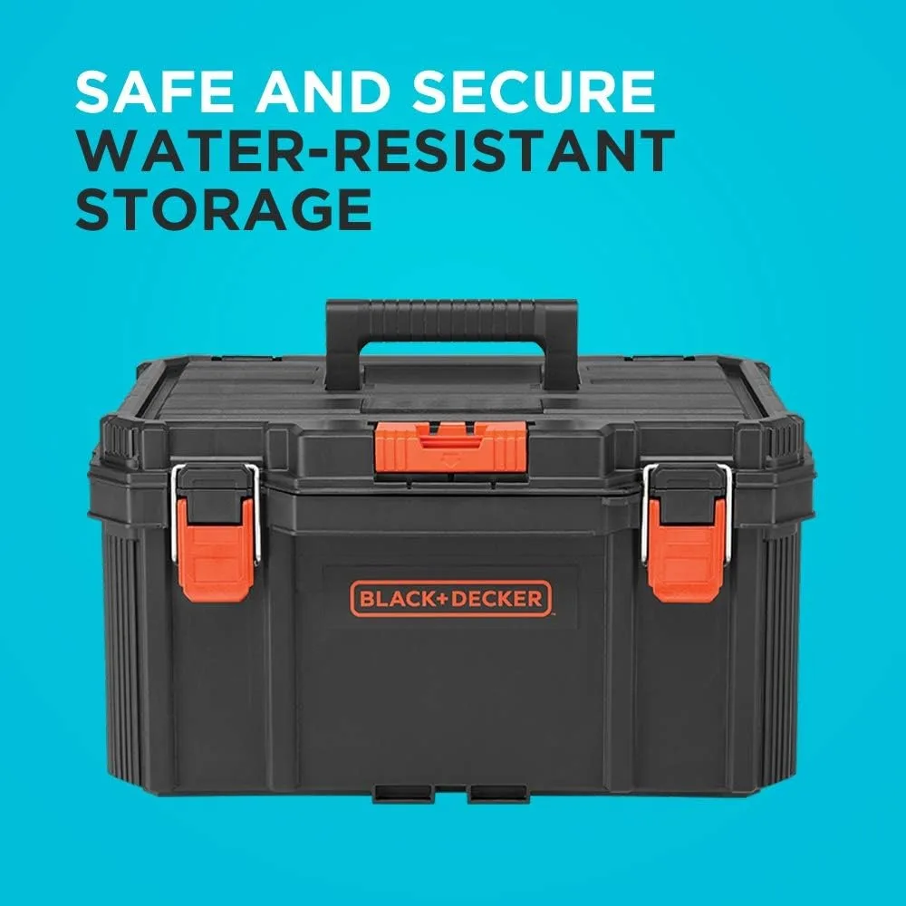 Stackable Storage System - 3 Piece Set (Small, Deep Toolbox, and Rolling Tote) 6