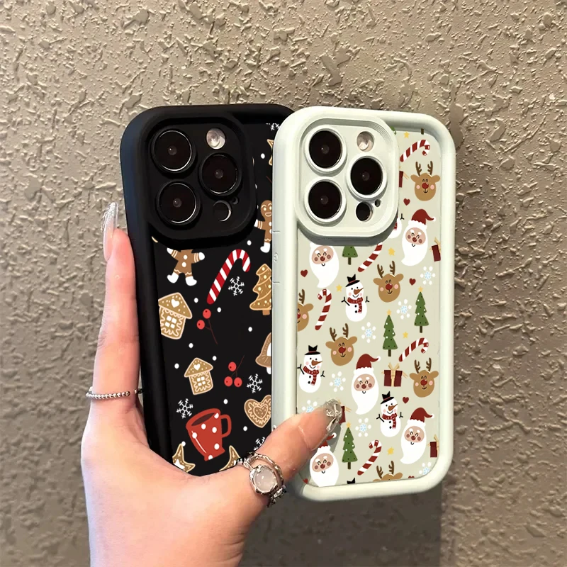 Festive Christmas Pattern Soft Phone Case Cover