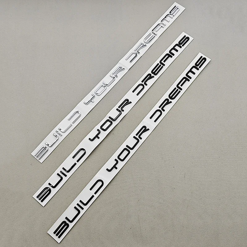 3D ABS Auto Aufkleber Logo Bauen Sie Ihre Träume Hinten Stamm Abzeichen Emblem Aufkleber Für BYD Dolphin Seal Han Tang EV Song Yuan Atto3 Qin – Detail 1