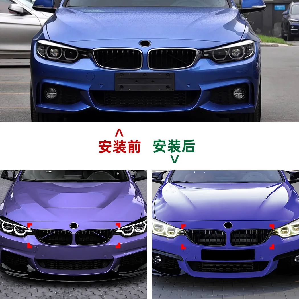 BMW 4 시리즈 F32 F33 F36 2014-2020 키드니 그릴 자동차 전면 범퍼 레이싱 그릴 액세서리