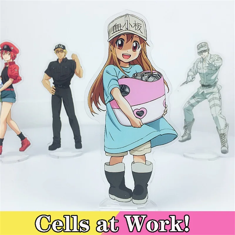 

Anime Cells At Work! 2 Red Blood Cell Seqkeqkyuu Platelet Acrylic Stand Figure Display Cosplay Charm Desktop Model Plate Holder