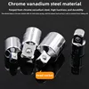 CR-V Socket Adapter Ratchet Wrench Adapter 1/2 Big Fly Turn 3/8 Medium Fly Turn 1/4 Small Fly CR-V Chrome Vanadium Steel 4