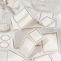 30pcs/lot Memo Pads Material Paper Vintage Border Memoirs Junk Journal Scrapbooking Cards Retro Background Decoration Paper 2