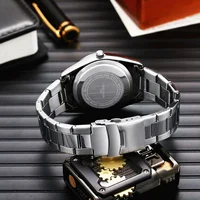 CHRONOS Top marque de luxe homme montre-bracelet étanche lumineux Date hommes montres en acier inoxydable Quartz montre pour hommes mâle reloj 4