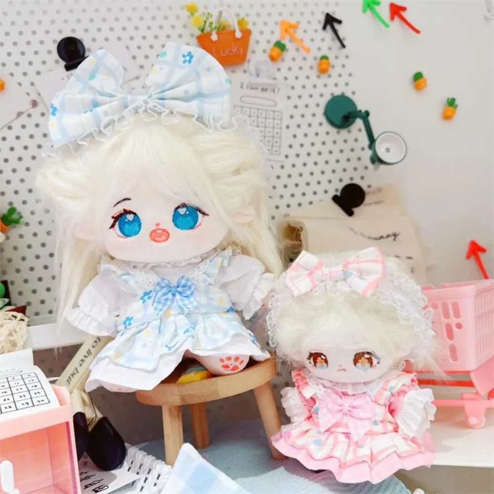 귀여운 인형 머리띠 액세서리 사랑스러운 옷, 꽃 봉오리 스커트 액세서리, 면 인형, EXO 아이돌 인형, 2 가지 색상, 10 cm, 20cm