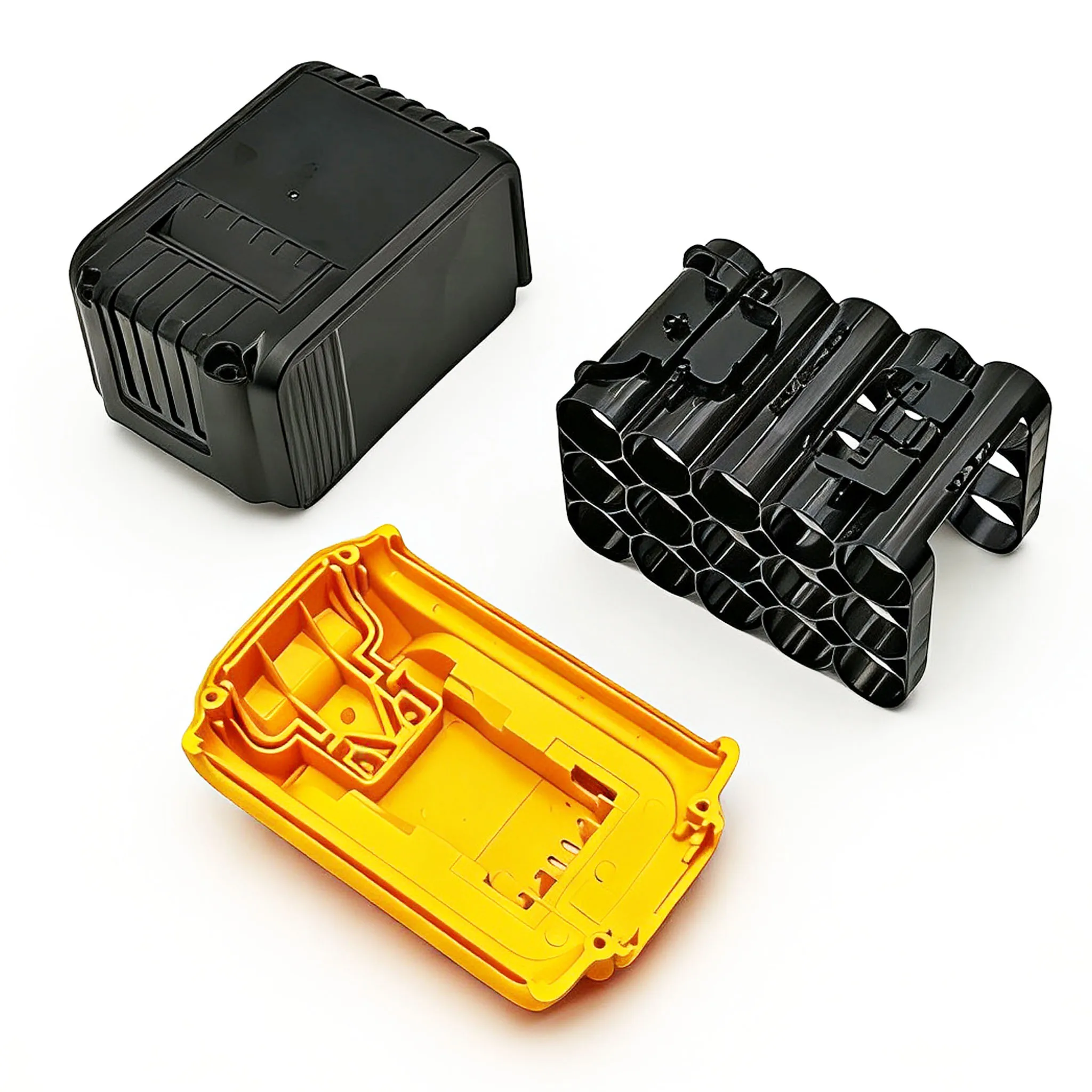 15X18650 팩 박스 DeWalt 20V 리튬 이온 배터리 플라스틱 케이스 XR 18V DCB183 DCB203 DCB204 DCB200 DCB206 쉘 하우징