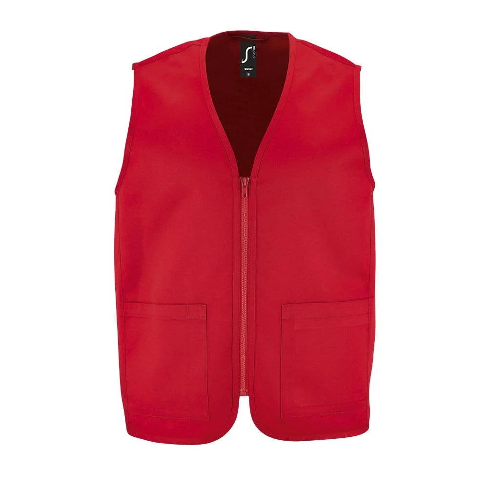 Unisex.Xs. Gilet Wallace Rosso
