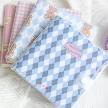 

Soft PVC Cover Sweet Hearts Club Theme Pink/Blue Cube Notebook 129 Sheets Undated Monthly Weekly Plan+Grid Paper