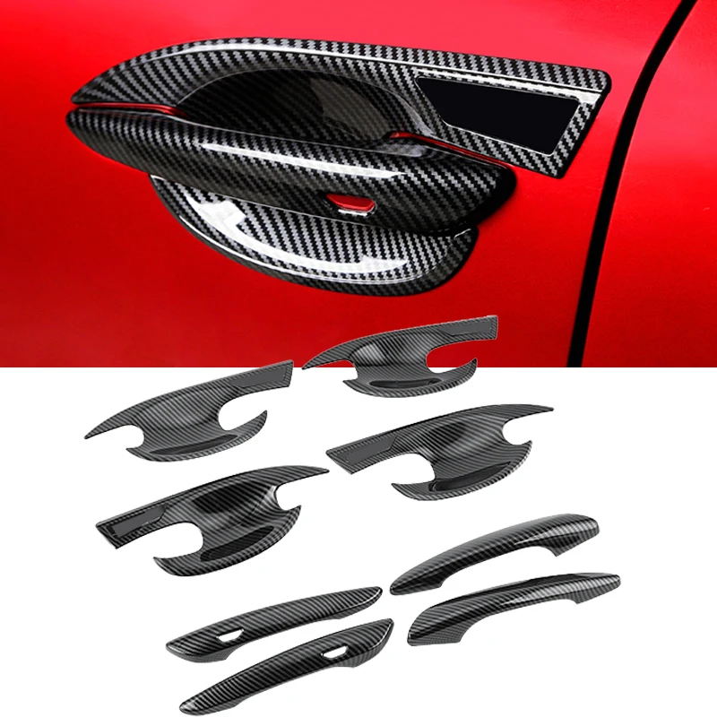 

Door handle cover ABS Carbon fiber For Mazda 3 Axela 2019 2020 Door Handle Bowl Cover Trim Decoration Frame