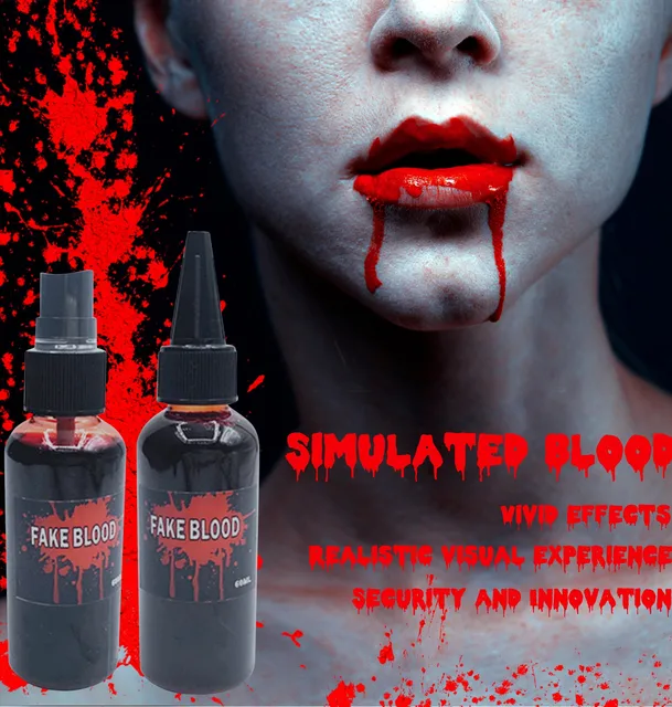 Sangue Finto 25ml Per Trucco Halloween - Effetto Realistico Per Costumi Zombie E Vampiri | Facile Da Applicare E Lavabile - Foto 10